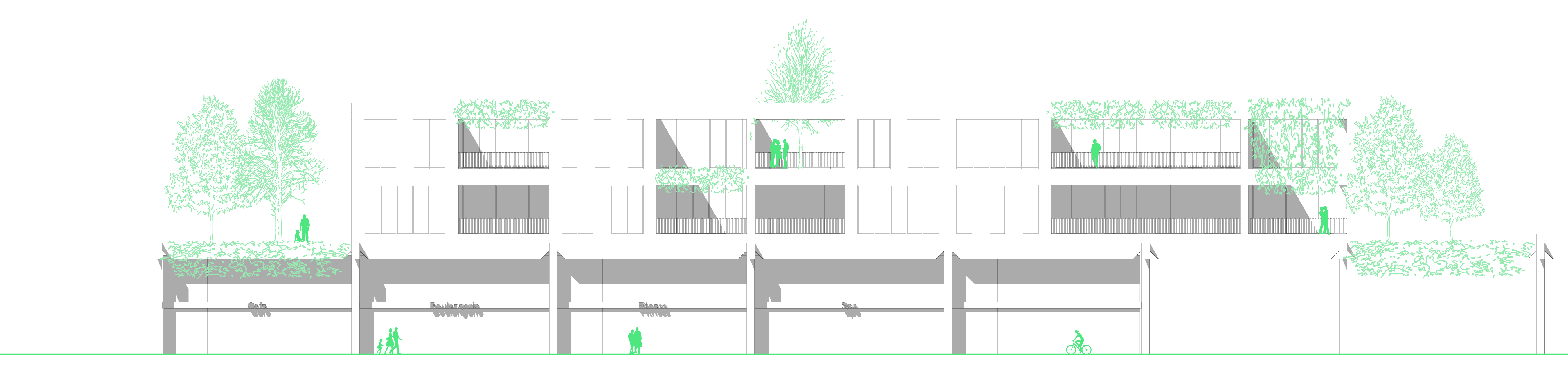 drüberbau: Vom Parkplatz zum Quartier der Zukunft – durch Überbauung von Parkplätzen und Gewerbeimmobilien. (indigo.)